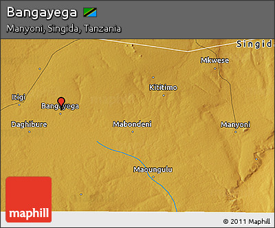 Physical 3D Map of Bangayega