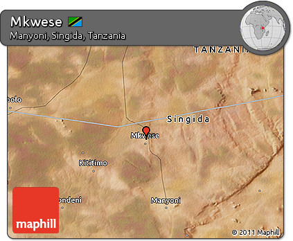 Satellite 3D Map of Mkwese