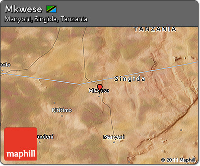 Satellite 3D Map of Mkwese