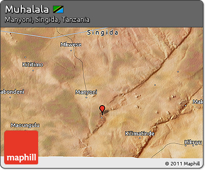 Satellite 3D Map of Muhalala