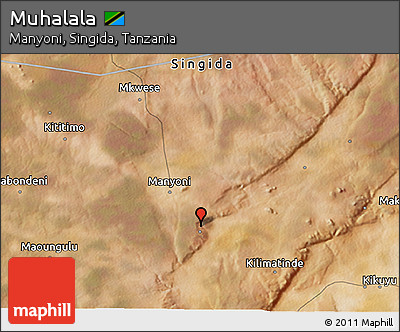 Satellite 3D Map of Muhalala