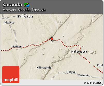 Shaded Relief 3D Map of Saranda