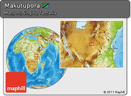 Physical Location Map of Makutupora