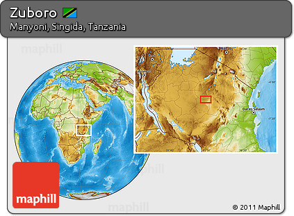 Physical Location Map of Zuboro