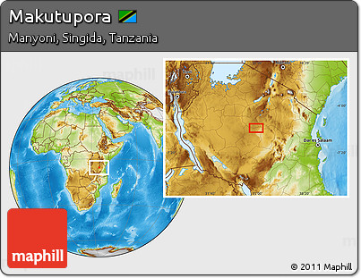 Physical Location Map of Makutupora