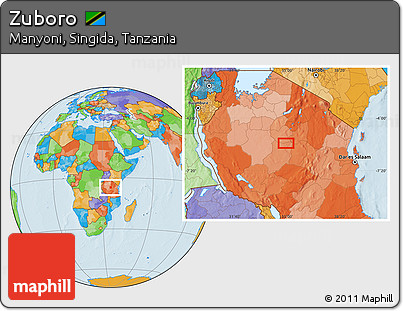 Political Location Map of Zuboro