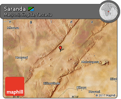 Satellite Map of Saranda