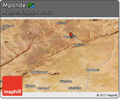 Satellite Panoramic Map of Mponde