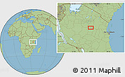 Savanna Style Location Map of the area around 5° 35' 51" S, 35° 46' 29" E