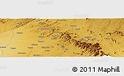 Physical Panoramic Map of the area around 5° 35' 51" S, 35° 46' 29" E