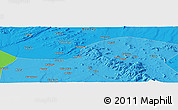 Political Panoramic Map of the area around 5° 35' 51" S, 35° 46' 29" E