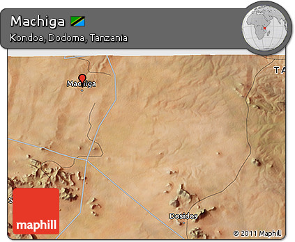 Satellite 3D Map of Machiga