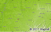 Physical Map of Pedreira do Boqueirão