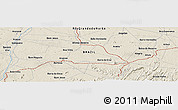 Shaded Relief Panoramic Map of the area around 5° 35' 51" S, 36° 28' 30" W
