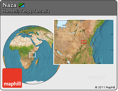 Satellite Location Map of Naza
