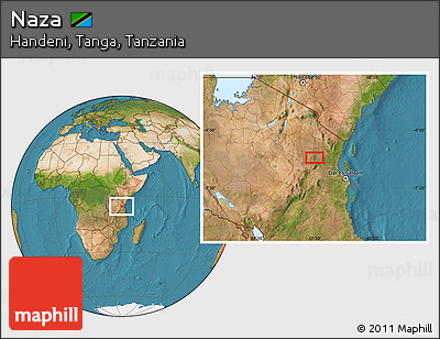Satellite Location Map of Naza