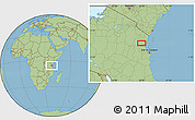 Savanna Style Location Map of the area around 5° 35' 51" S, 38° 19' 30" E