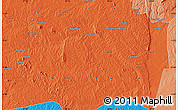 Political Map of the area around 5° 35' 51" S, 38° 19' 30" E