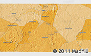 Political 3D Map of Milhã