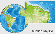 Physical Location Map of Milhã