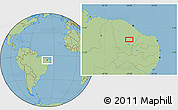 Savanna Style Location Map of Milhã