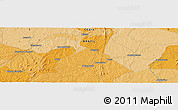 Political Panoramic Map of Milhã