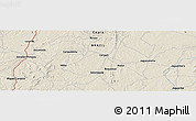 Shaded Relief Panoramic Map of Milhã
