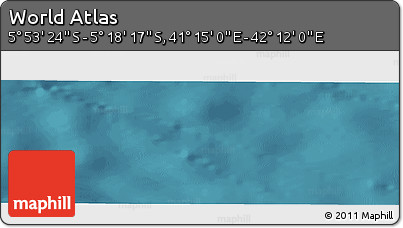 Satellite Panoramic Map of the Area around 5° 35' 51" S, 41° 43' 30" E