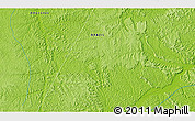Physical 3D Map of the area around 5° 35' 51" S, 57° 43' 30" W