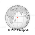 Outline Map of the Area around 5° 35' 51" S, 58° 43' 30" E, rectangular outline