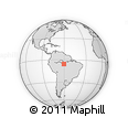 Outline Map of the Area around 5° 35' 51" S, 60° 16' 29" W, rectangular outline