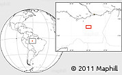Blank Location Map of the area around 5° 35' 51" S, 61° 7' 30" W