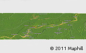 Satellite Panoramic Map of the area around 5° 35' 51" S, 61° 7' 30" W