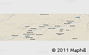 Shaded Relief Panoramic Map of the area around 5° 35' 51" S, 61° 7' 30" W