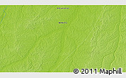 Physical 3D Map of the area around 5° 35' 51" S, 70° 28' 29" W