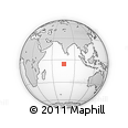 Outline Map of the Area around 5° 35' 51" S, 75° 43' 29" E, rectangular outline