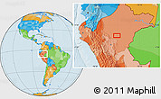 Political Location Map of Portal