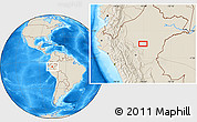 Shaded Relief Location Map of Portal