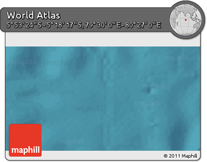 Satellite 3D Map of the Area around 5° 35' 51" S, 79° 58' 29" E