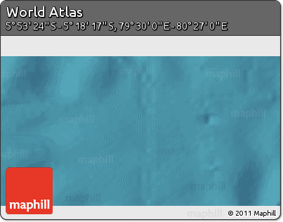 Satellite 3D Map of the Area around 5° 35' 51" S, 79° 58' 29" E