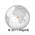 Outline Map of the Area around 5° 35' 51" S, 7° 43' 29" E, rectangular outline
