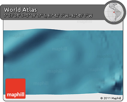 Satellite 3D Map of the Area around 5° 35' 51" S, 83° 13' 29" W