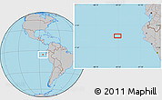 Gray Location Map of the area around 5° 35' 51" S, 84° 55' 30" W