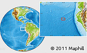 Physical Location Map of the area around 5° 35' 51" S, 84° 55' 30" W