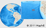 Shaded Relief Location Map of the area around 5° 35' 51" S, 84° 55' 30" W
