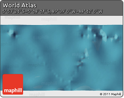 Satellite 3D Map of the Area around 5° 35' 51" S, 89° 10' 30" W