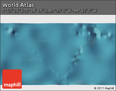 Satellite 3D Map of the Area around 5° 35' 51" S, 89° 10' 30" W