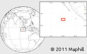 Blank Location Map of the area around 5° 35' 51" S, 98° 40' 30" E