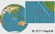 Satellite Location Map of the area around 5° 35' 51" S, 98° 40' 30" E