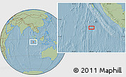 Savanna Style Location Map of the area around 5° 35' 51" S, 98° 40' 30" E, hill shading